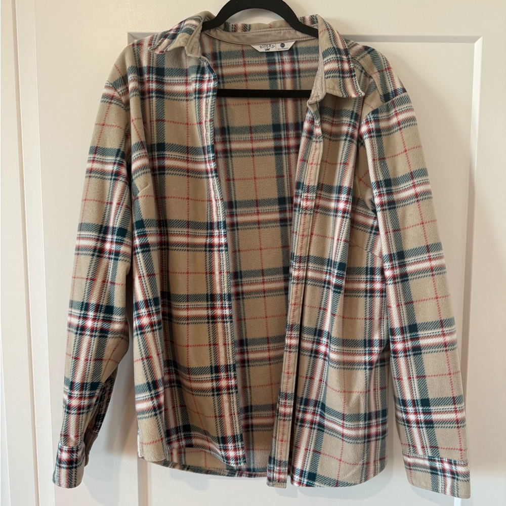 Riders by Lee Plaid Jacket - Beige, Red, and Green